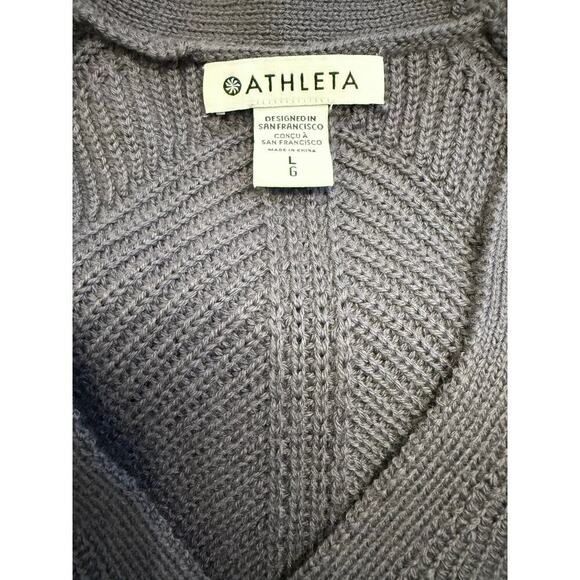 NWT Athleta Women's Blue/Purple Tunic Length Sweater Large - Picture 5 of 7